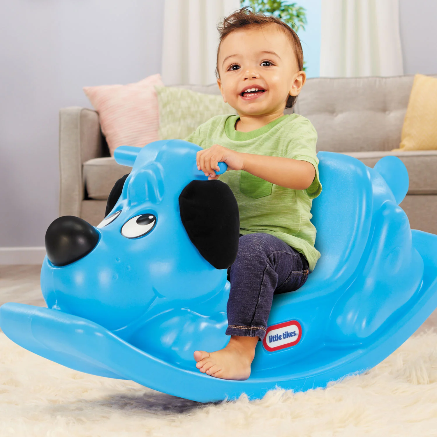 Little Tikes Rockin' Puppy-Blue Toy - Image 2