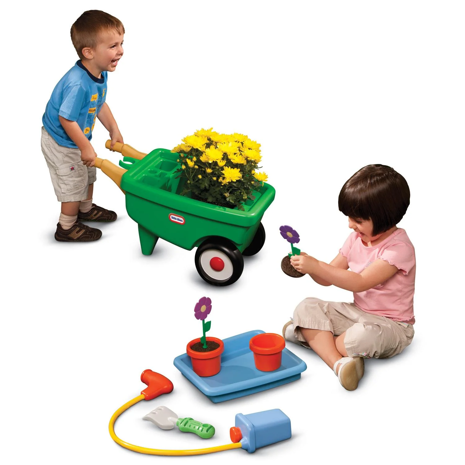 Little Tikes 2-in-1 Garden Cart & Wheelbarrow Toy